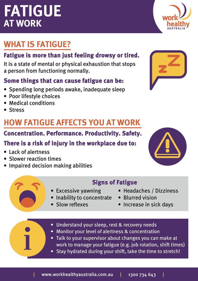 Fatigue at work