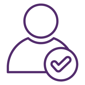 Person tick icon
